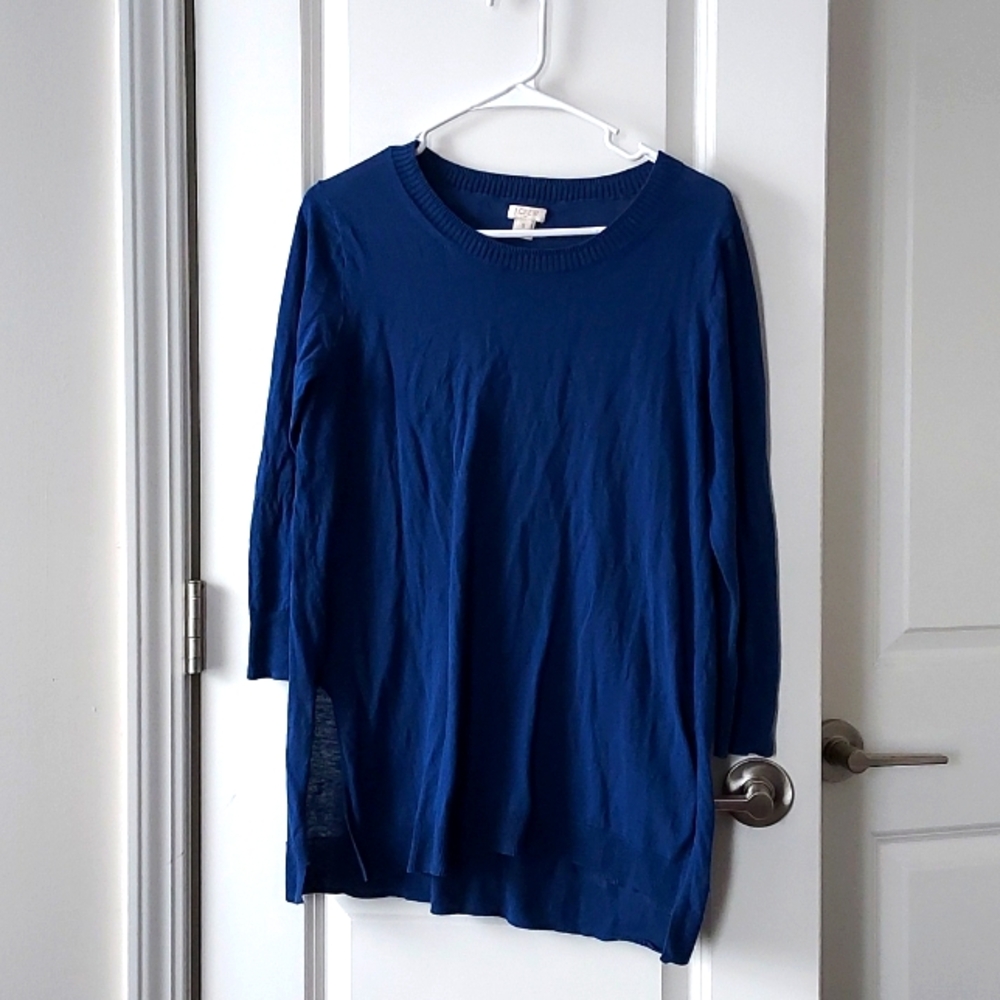 J. Cre long sleeve tee blue small